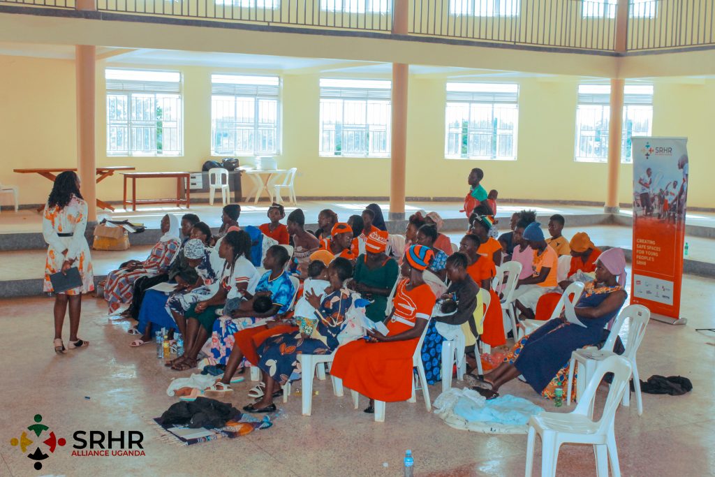 Young mothers in Mayuge district during one of the sessions