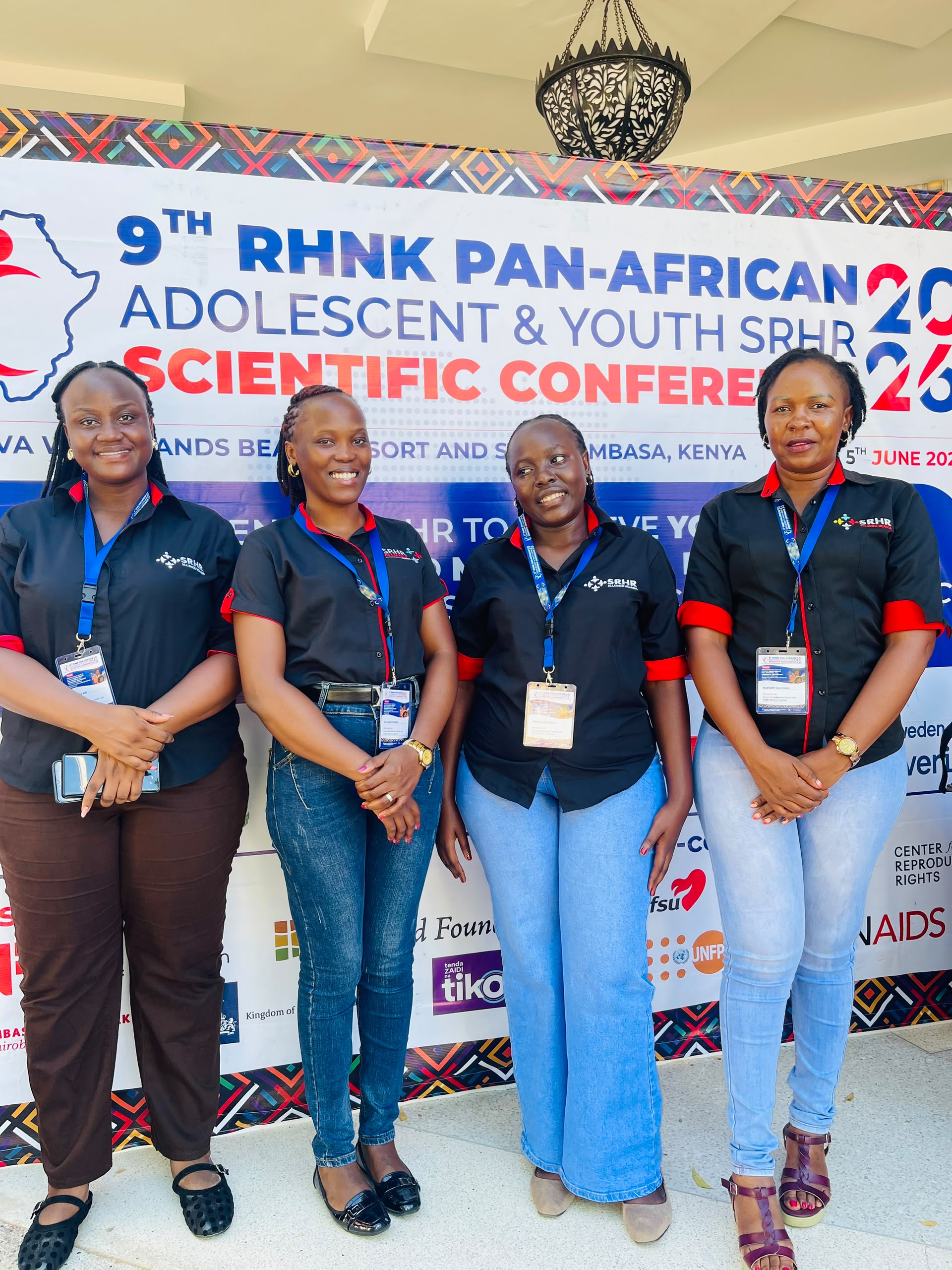 Some of the SRHR Alliance Uganda Staff at the 9th RHNK Conference