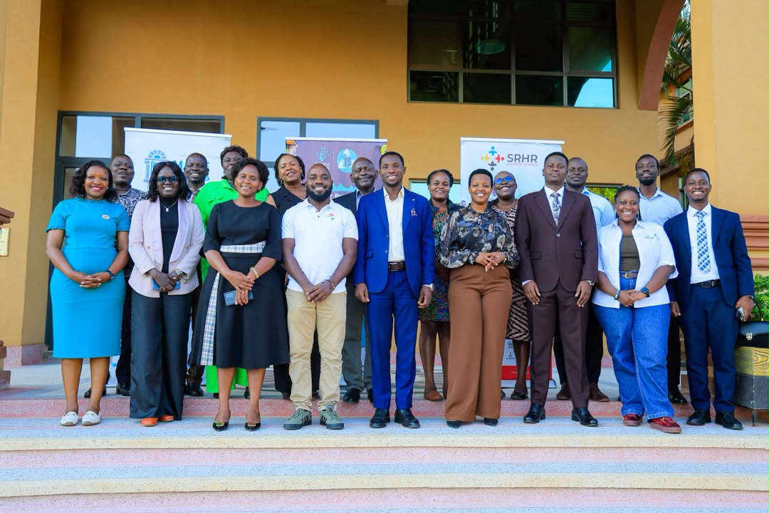 Newly elected Members of the Uganda Parliamentary Youth Forum with staff from SRHR Alliance Uganda, Reach A Hand Africa, and Marie Stopes Uganda.