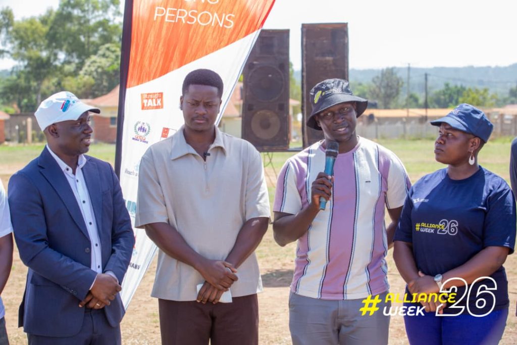 Eastern Region Youth MP, Hon. Dr. Judas Wanyama Thadeo (second from left) with other Youth and district leaders
